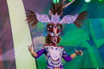 Concurso de maquillaje corporal del Carnaval de Las Palmas de GC (Foto Antonio Rico)
